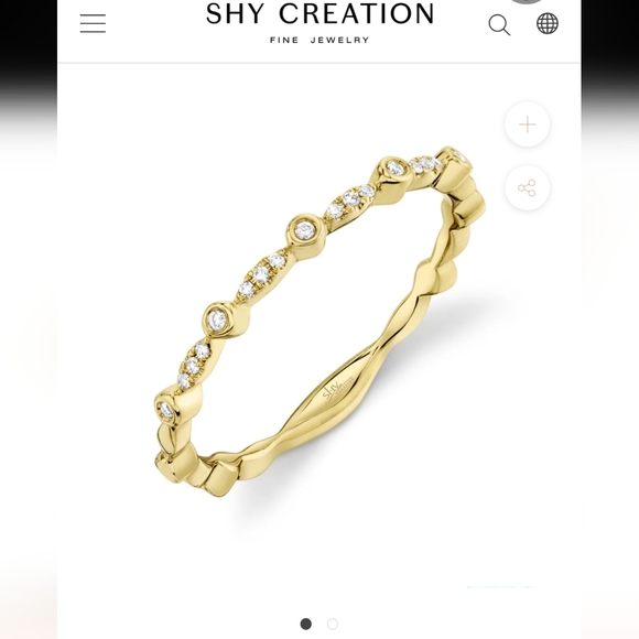 Shy Creation 14K gold and diamond ring - Picture 16 of 16